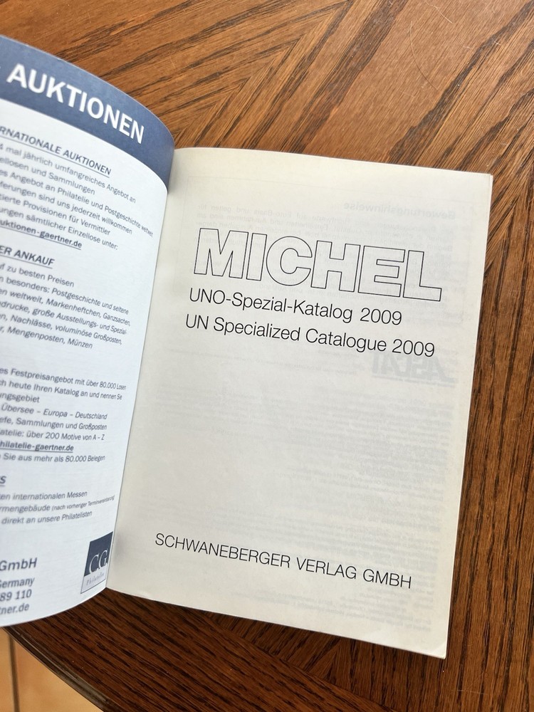 Michel UN Specialized Catalogue 2009 Stamp Book
