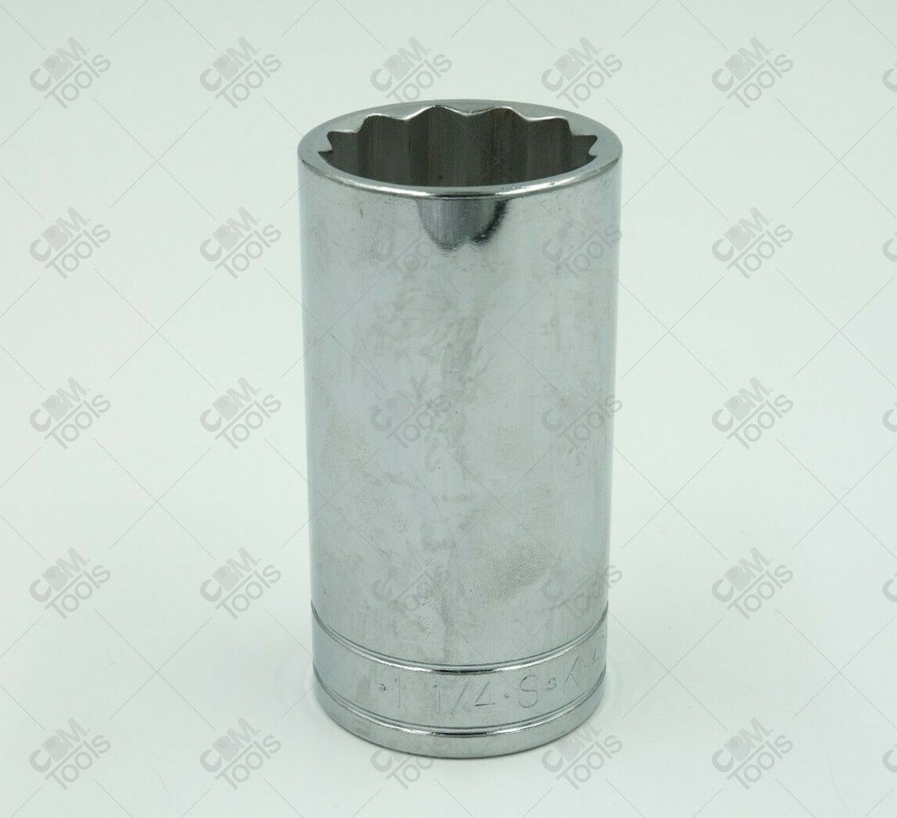 SK Hand Tools 40840 1/2" Dr. 10/4" 12pt Deep Fractional Chrome Socket