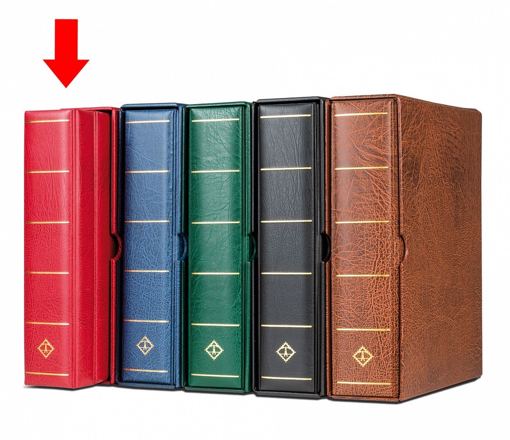 Stamps Notes XL Album NEW Giant Vario G 3 Ring Binder w/ Slipcase Red Lighthouse