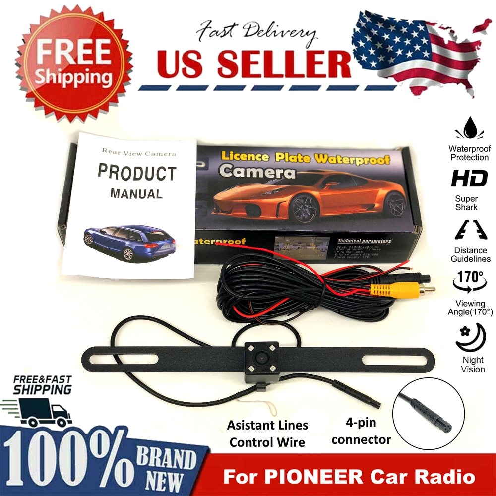 Rear View Camera Backup License Plate Night Vision for BOSS BVCP9700A