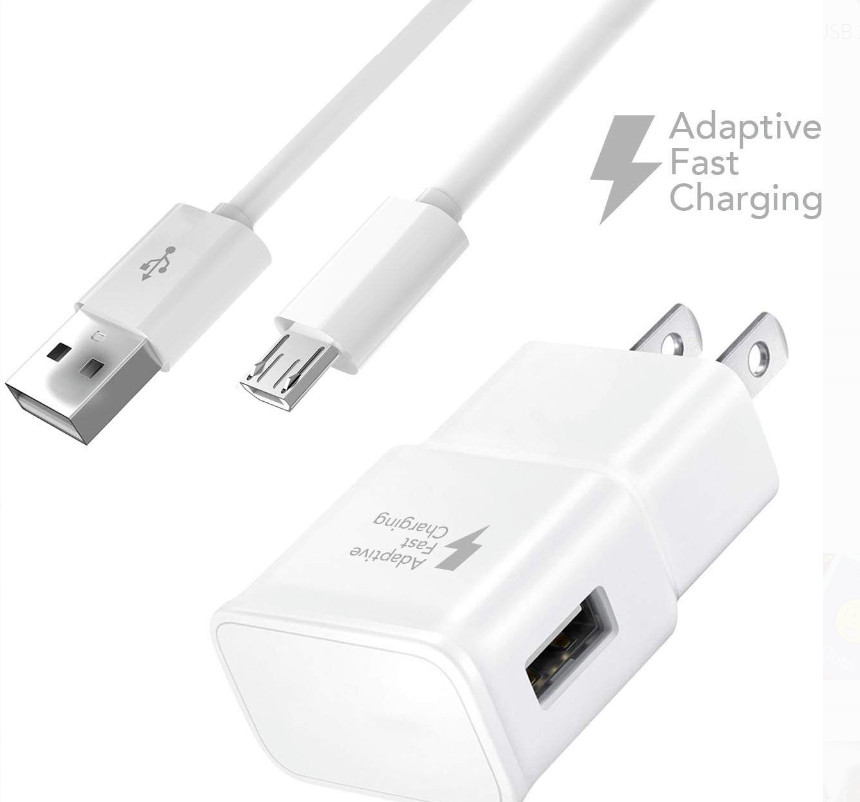 Adaptive Fast Rapid Charger + USB Cable For Samsung Galaxy S6 S7 Edge Note 5