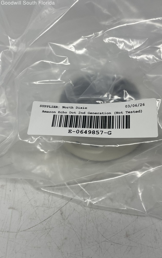 Amazon Echo Dot 2nd Generation White Black Alexa Smart Speaker Not Tested