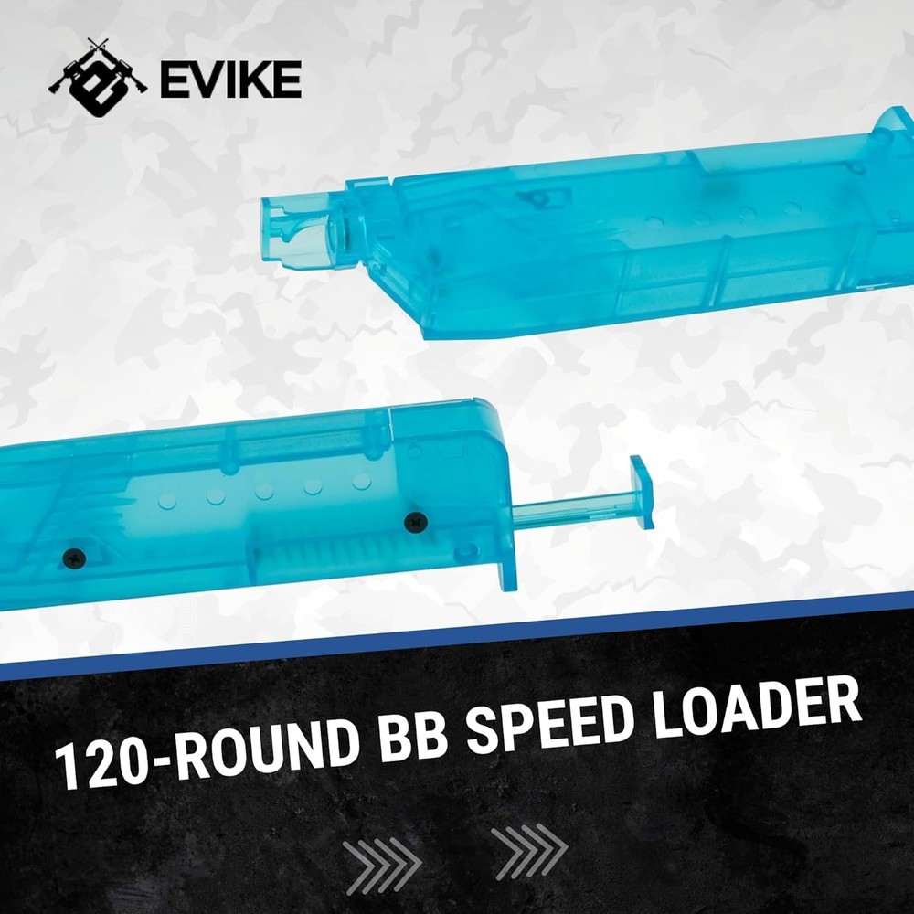 Universal Blue 120rd Airsoft Speed Loader – Lightweight with Enhanced Features