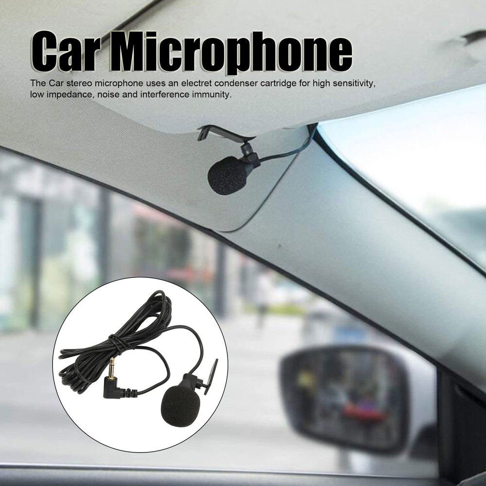 3.5mm External Microphone High Sensitivity Data Transmission For Car Stereo