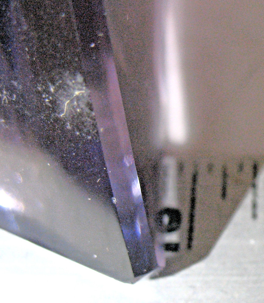 Ant Cut Crystal Amethyst Glass Perfume Atomizer Bottle Empty Read