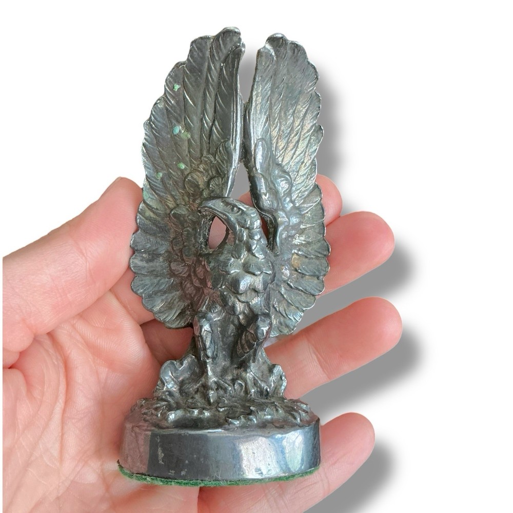 VINTAGE GORHAM SILVERPLATE YC 77 EAGLE FIGURINES PAPERWEIGHTS 3.75”