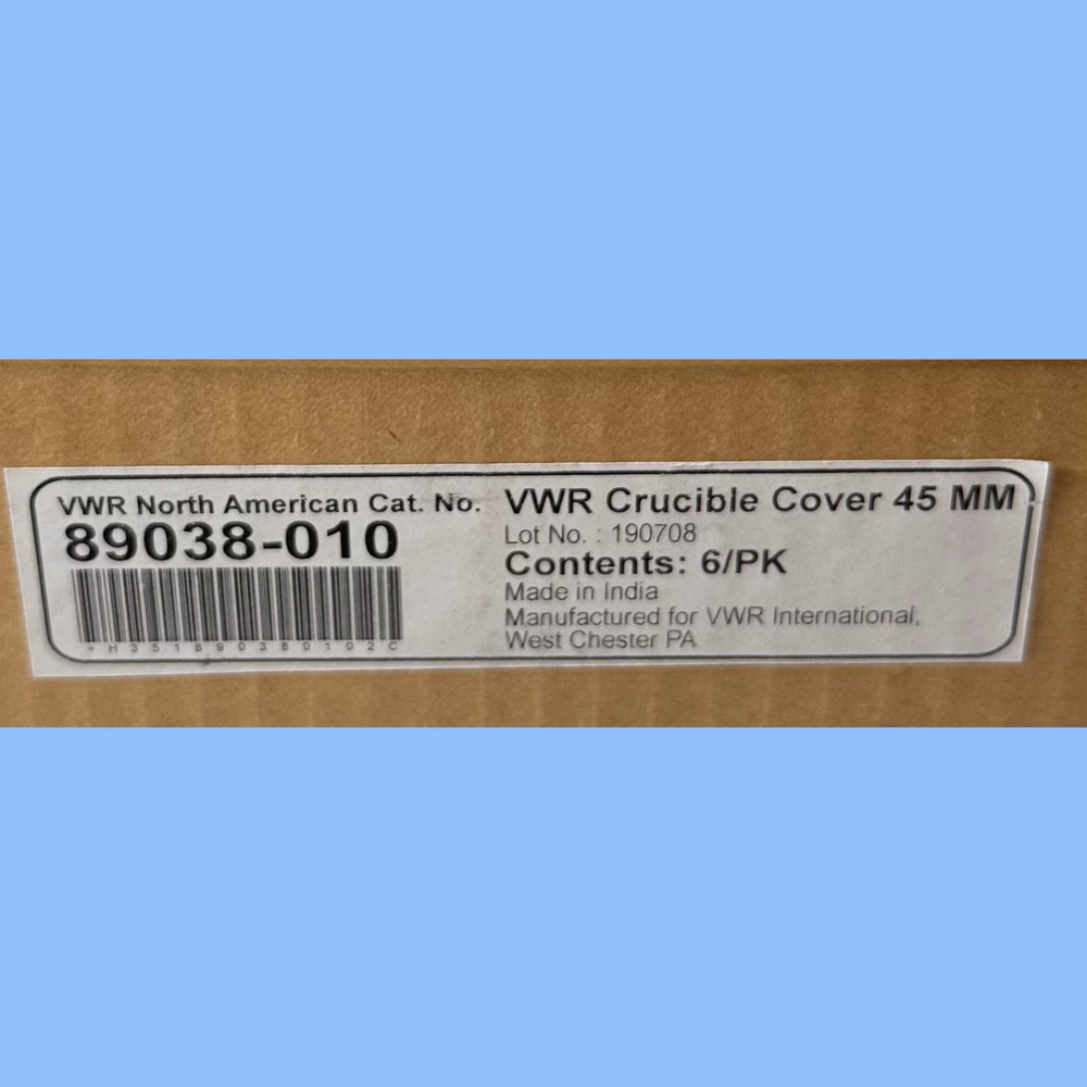 VWR 45mm Crucible Covers (6 Pack)
