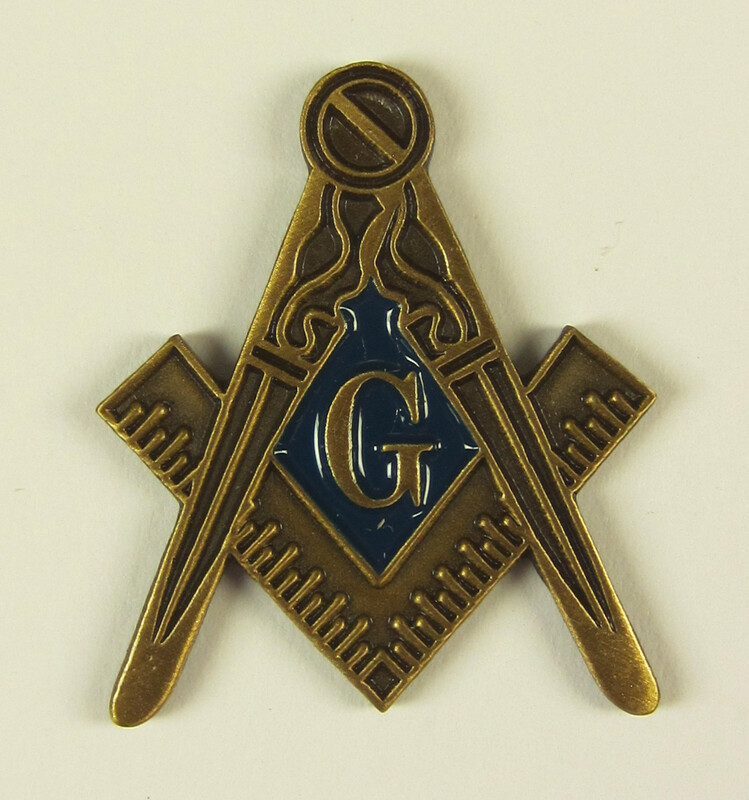 Masonic Large Square & Compasses Lapel Pin Mason (SCA-2008) Freemason