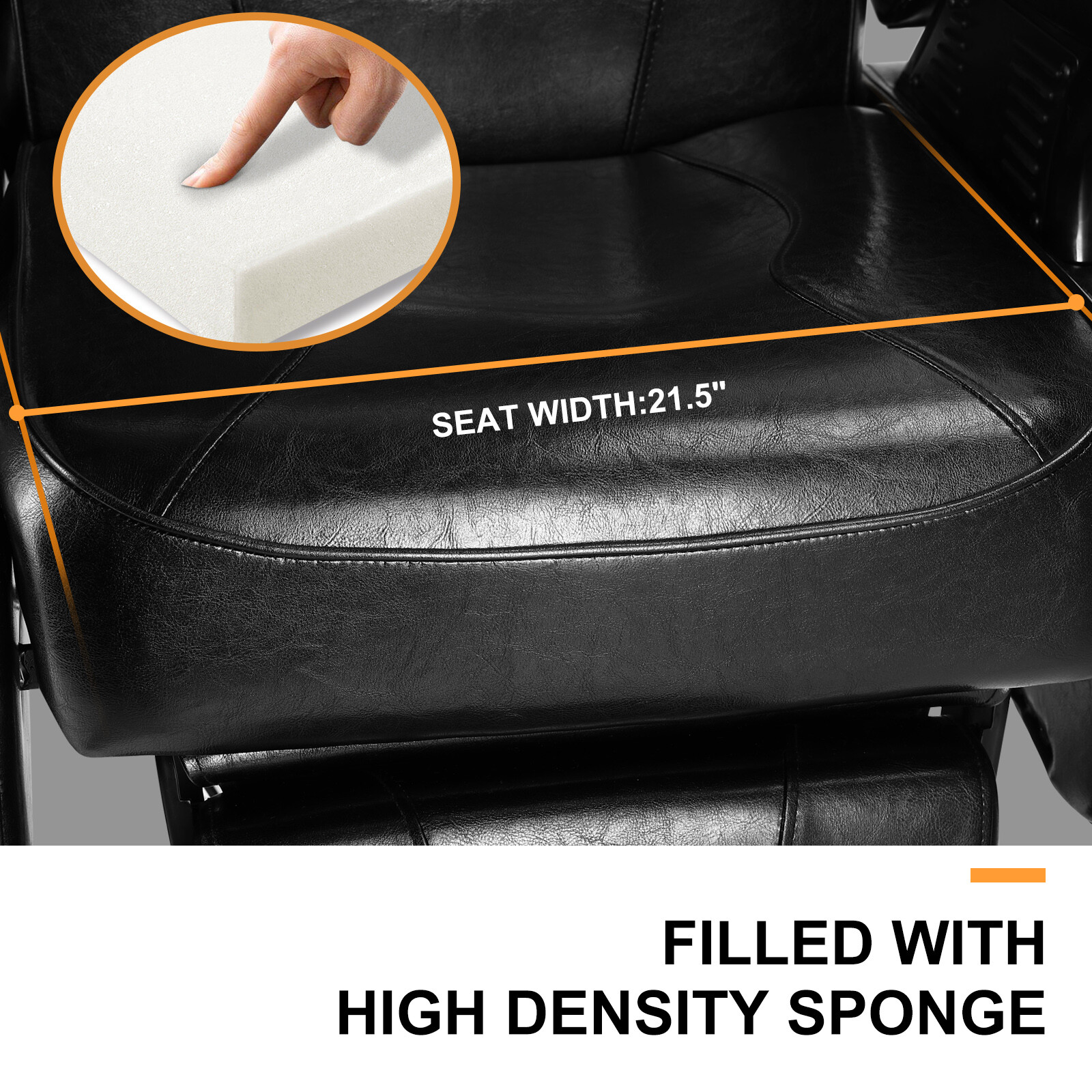 Hydraulic All Purpose Barber Chair Heavy Duty Recline Salon Beauty Spa Equipment