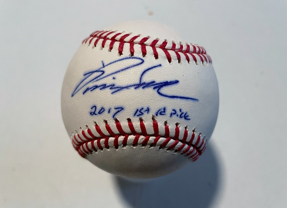 PAVIN SMITH signed auto autograph Baseball Inscribed 2017 1st Rd Pick JSA