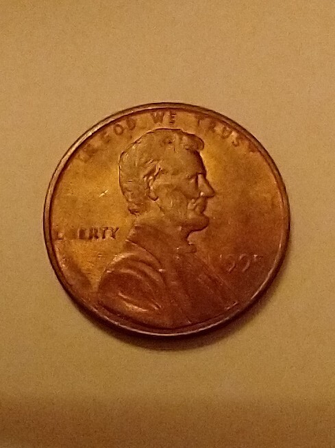 1995 Lincoln Cent With Grease Error