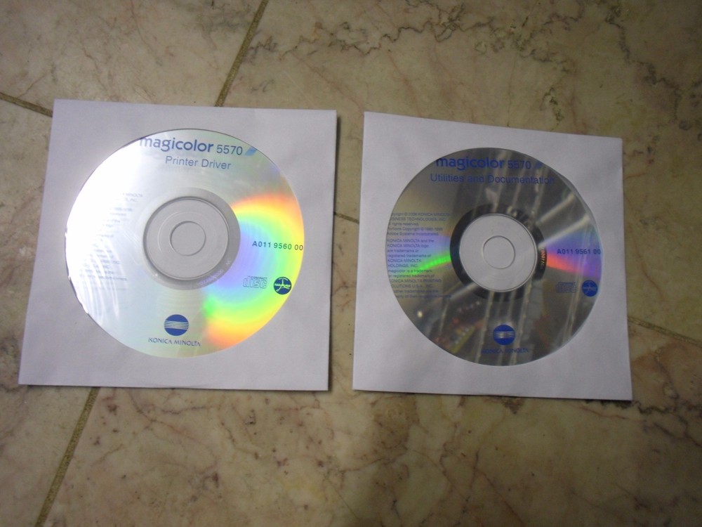 Genuine Konica Minolta Magicolor 5570 Printer CD Software Driver Utilities