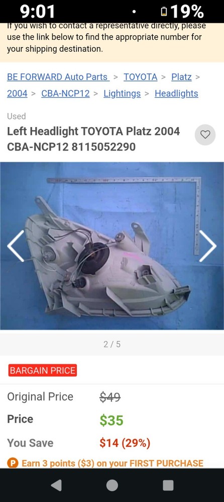 For 2009 FREIGHTLINER SPRINTER 3500 HEADLIGHT Left , FL