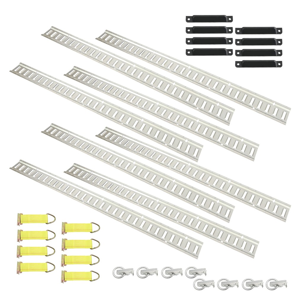 34 PCS For E Track Rails 5' Enclosed Cargo Trailer E Track Tie Down Rail Kit