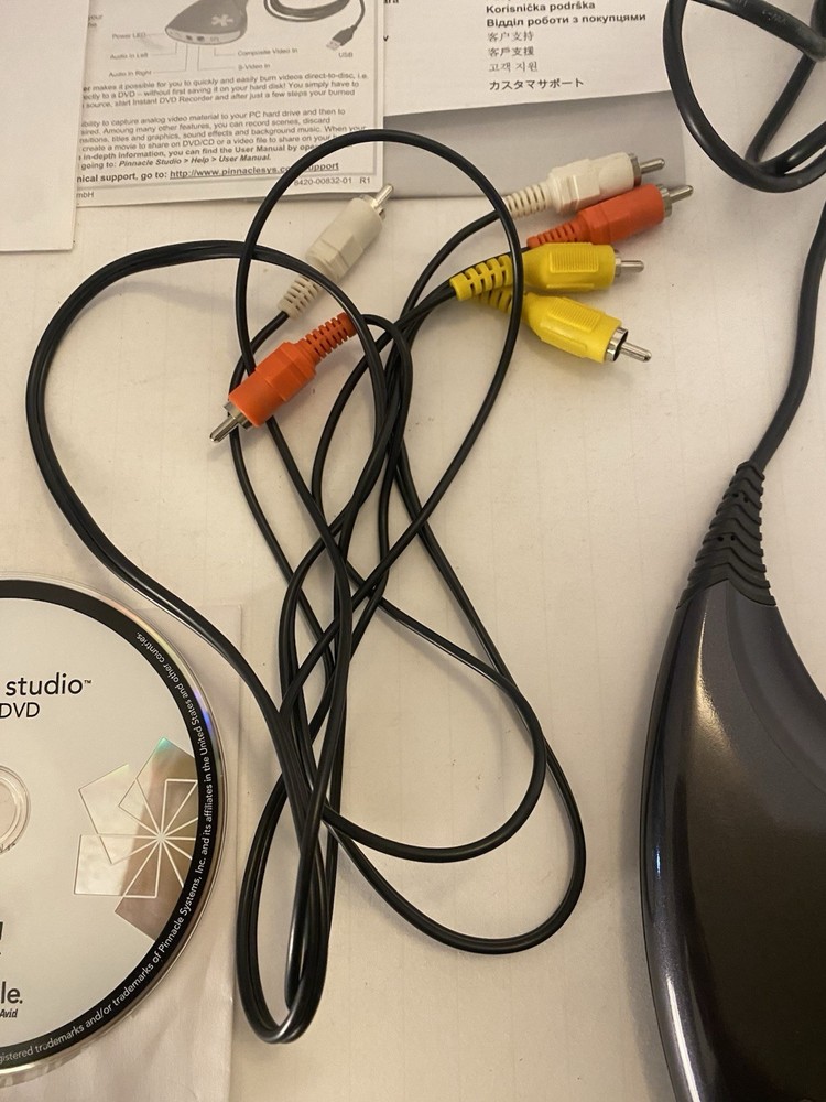 Dazzle Video Creator Plus HD DVC-107 USB Video Capture Device w/ Cables Untested