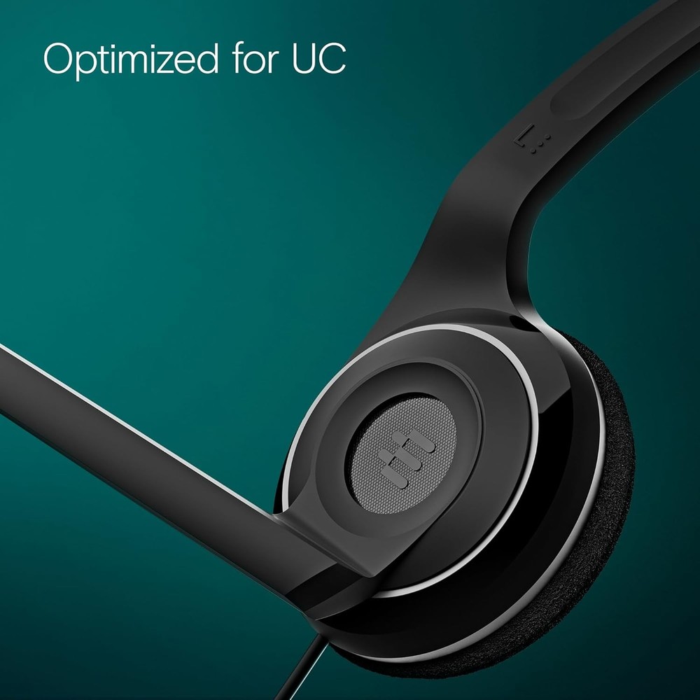 EPOS PC 7 USB Wired Headset Noise Cancelling Mic Mono Black