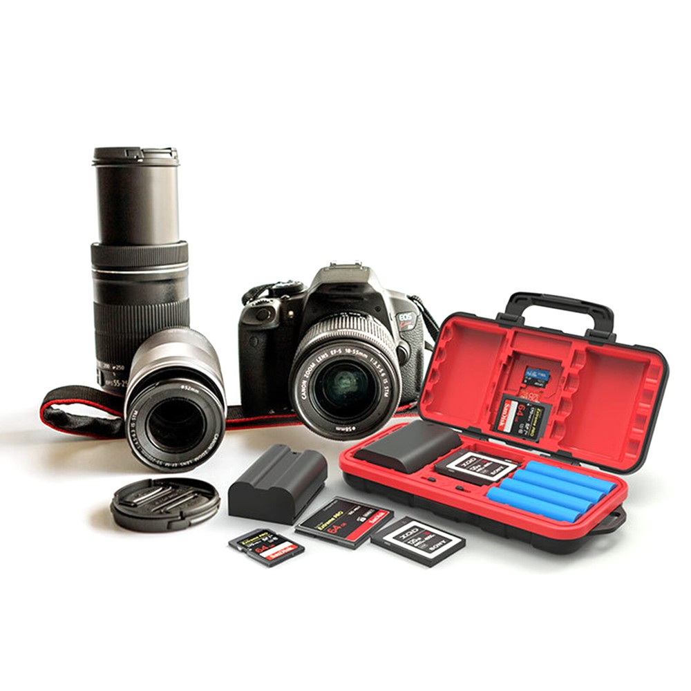 Camera Battery Protective Box Camera Battery Box SD/TF Memory Card Storage Box B