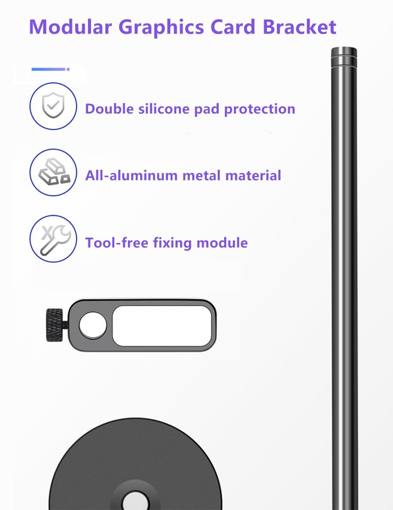 GPU Support Bracket Adjustable Aluminum Anti Sag GPU Bracket Video Graphics C...