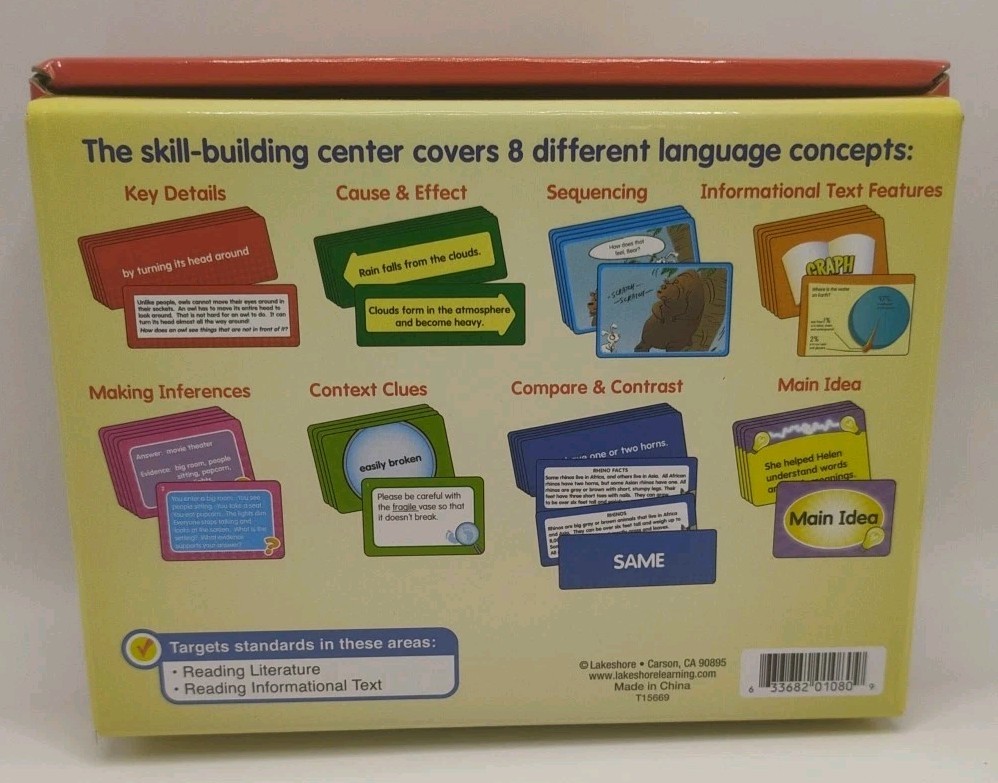 Lakeshore Reading Comprehension Match & Sort Language Quickies Grades 2-3