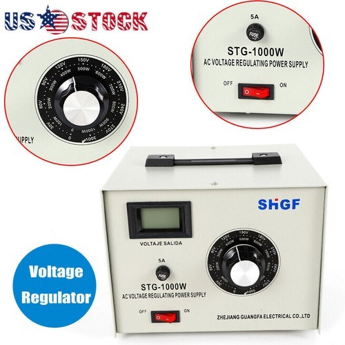 Variable Variac Auto Transformer Voltage Regulator Metered 0-300V STG-1000W
