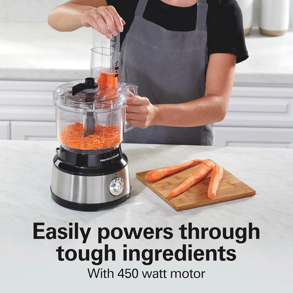Food Processor & Vegetable Chopper Slicing Shredding Mincing & Puree 10 Cups