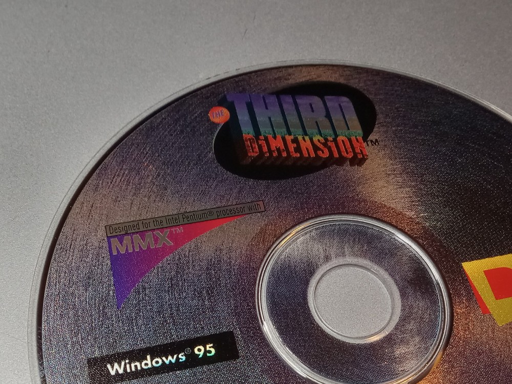 The Third Dimension CD-ROM (1996, Windows 95, Davidson) Disc Only