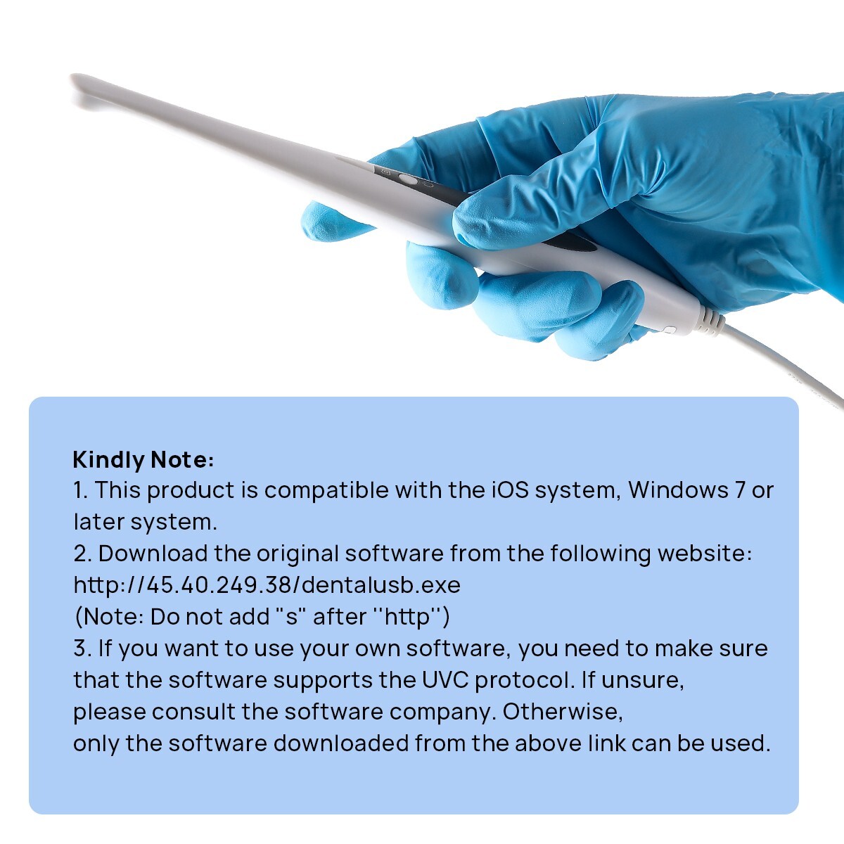 AZDENT Dental Intraoral Camera USB HD Camera 13.0 Mega Pixels 6 LED Lights