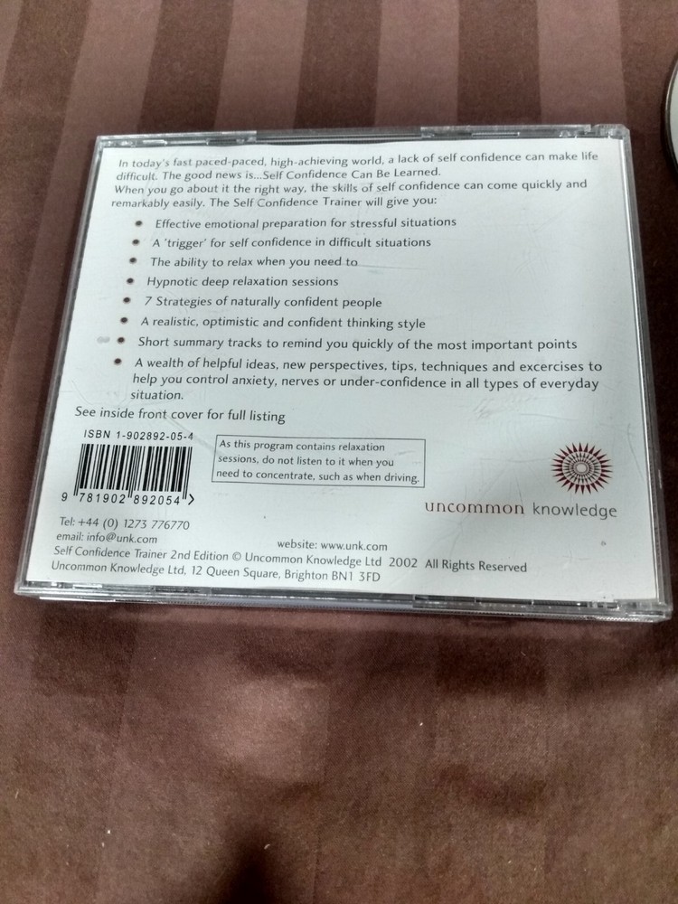 Mindworks Personal Development Audio Self Confidence Trainer Audio CD *READ*