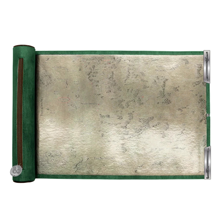 Dungeons & Dragons: Drizzt & the Forgotten Realms: Premium Dice Scroll Map