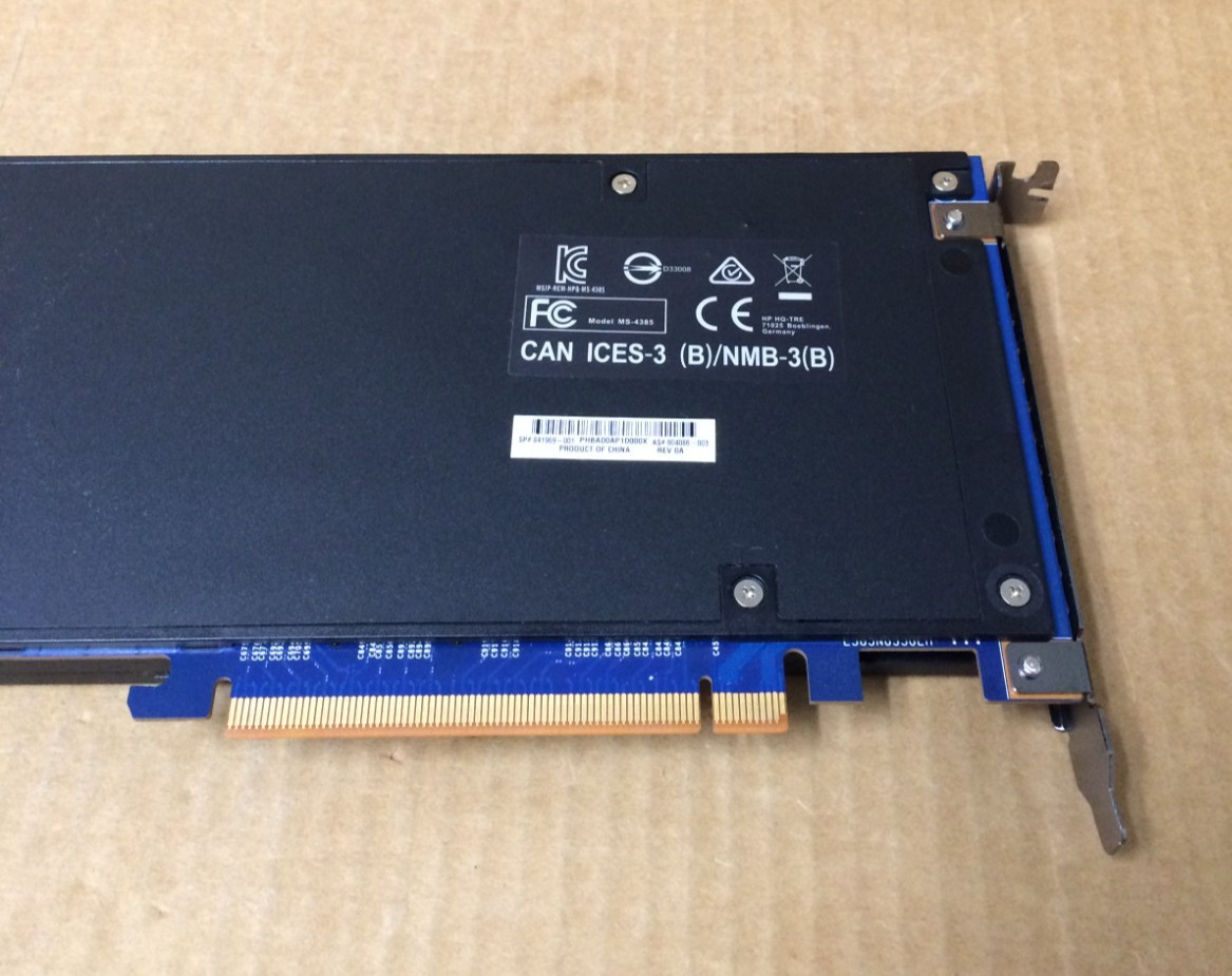 HP Z Turbo Drive Quad Pro PCIe NVMe SSD Adapter P/N: 841969-001 804086-003