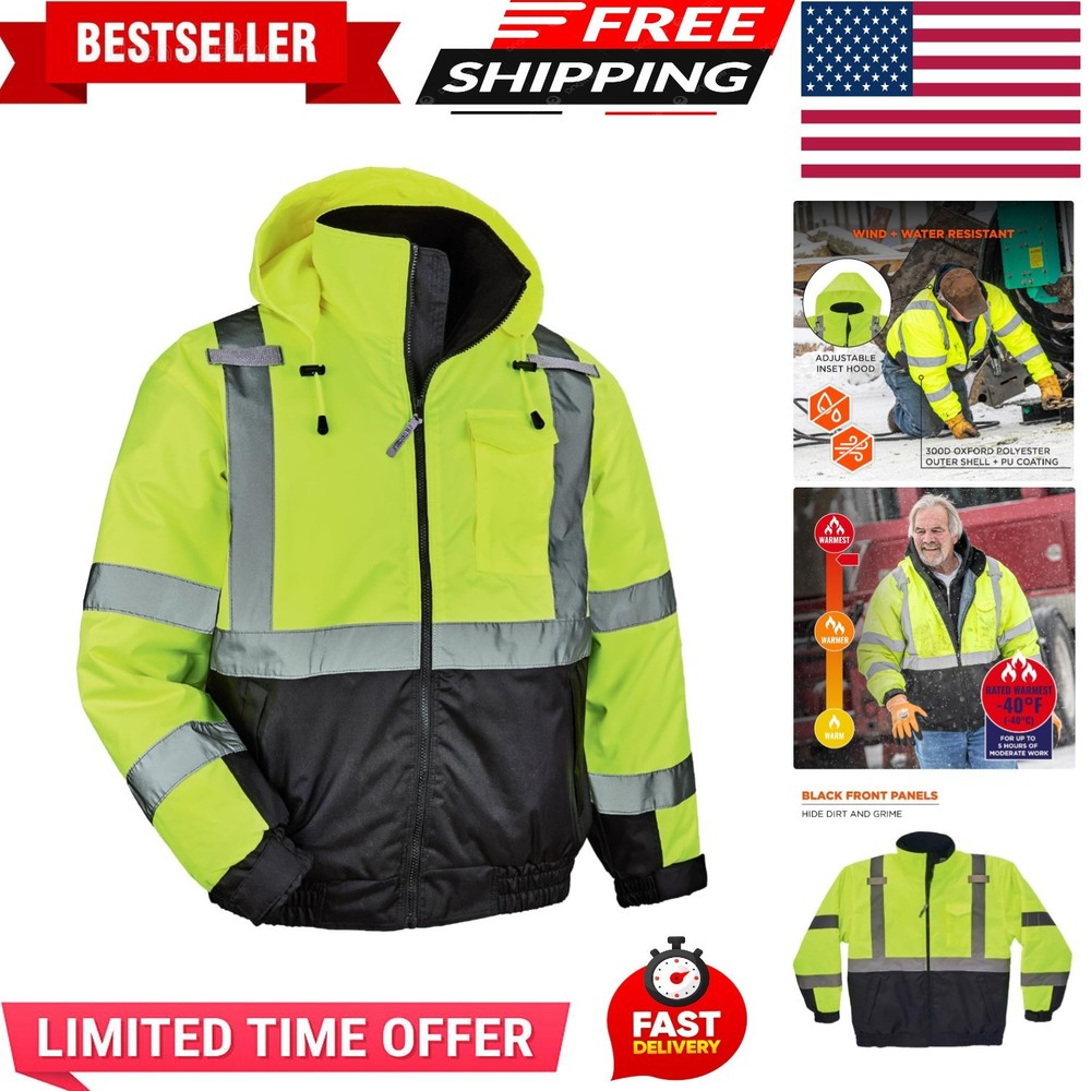 Hi Vis Bomber Safety Jacket