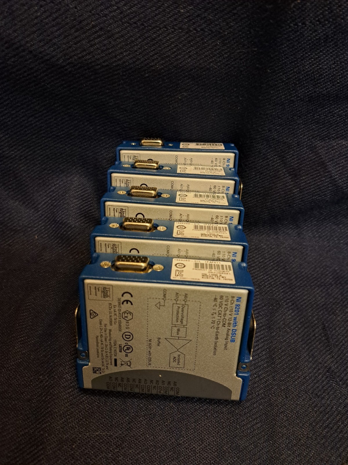 NI 9201 10 V, 500 kS/s, 12-Bit, 8-Channel C Series D-SUB Voltage Input Module