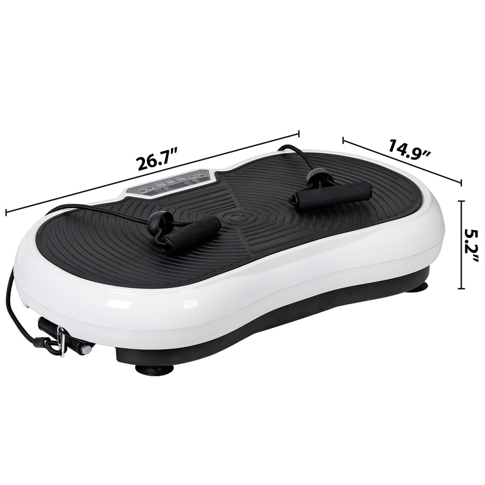 Whole Body Vibration Platform Exercise Machine White Vibration Plate with Remote