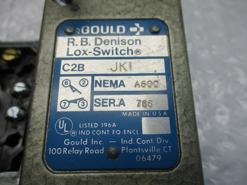 GOULD C2BJKL LOX SWITCH NSNP