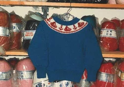 Mini Yoke Sweaters for Children Sizes 4, 6, & 8