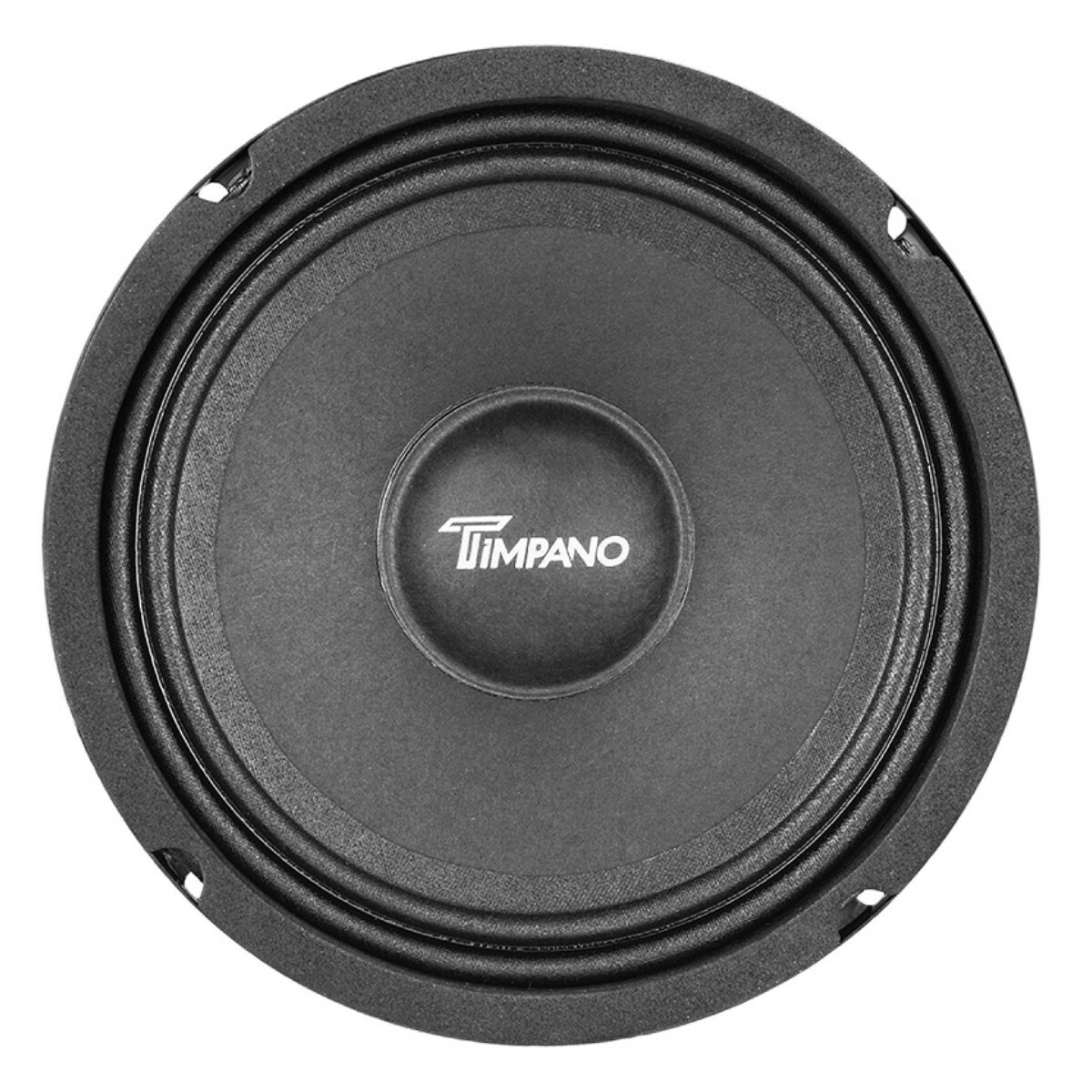 4x Timpano 6.5" Car Midrange Speakers TPT-MR6-4 SLIM + 4x TPT-ST2 Chrome Tweeter