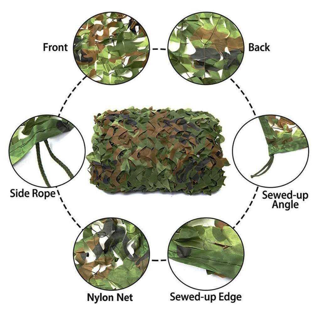 13x20ft Camping Camouflage Netting Military Camo Sunshade Mesh Hunting Car Cover