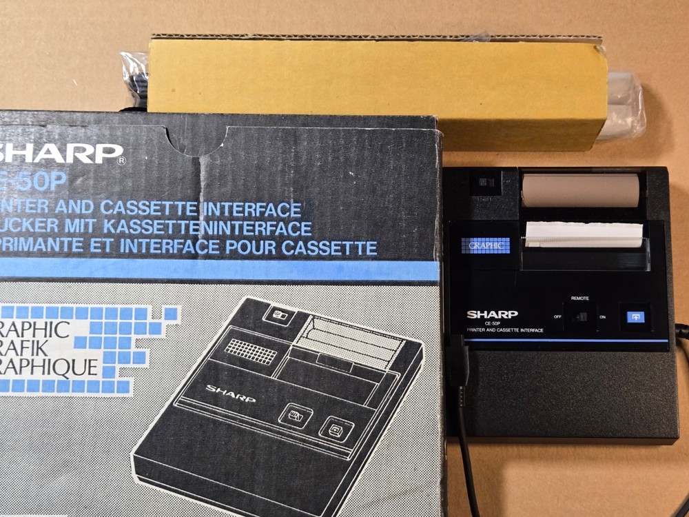 NEW NOS Sharp CE-50P Printer / Cassette Interface For Vintage Calculator NEW BOX