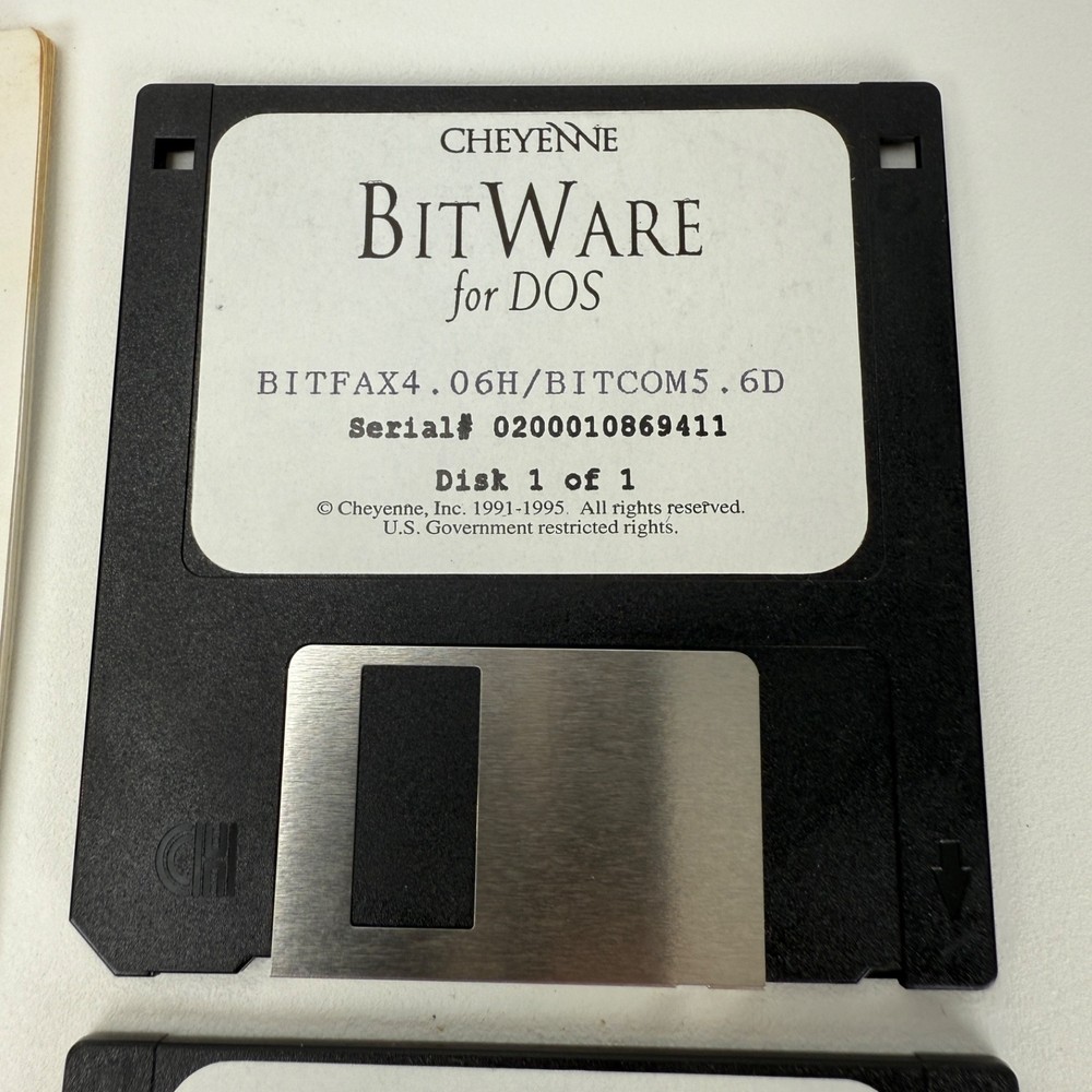 Vintage Cheyenne Communications BitWare Voice Fax Data Software for Windows