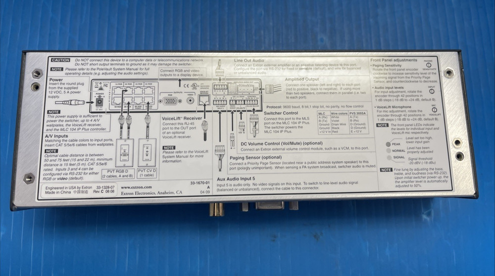 Extron PVS 305SA Polevault Switcher