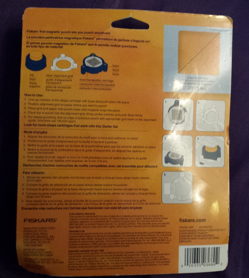 Fiskars Everywhere Punch Window Maker Starter Kit Set - unopened