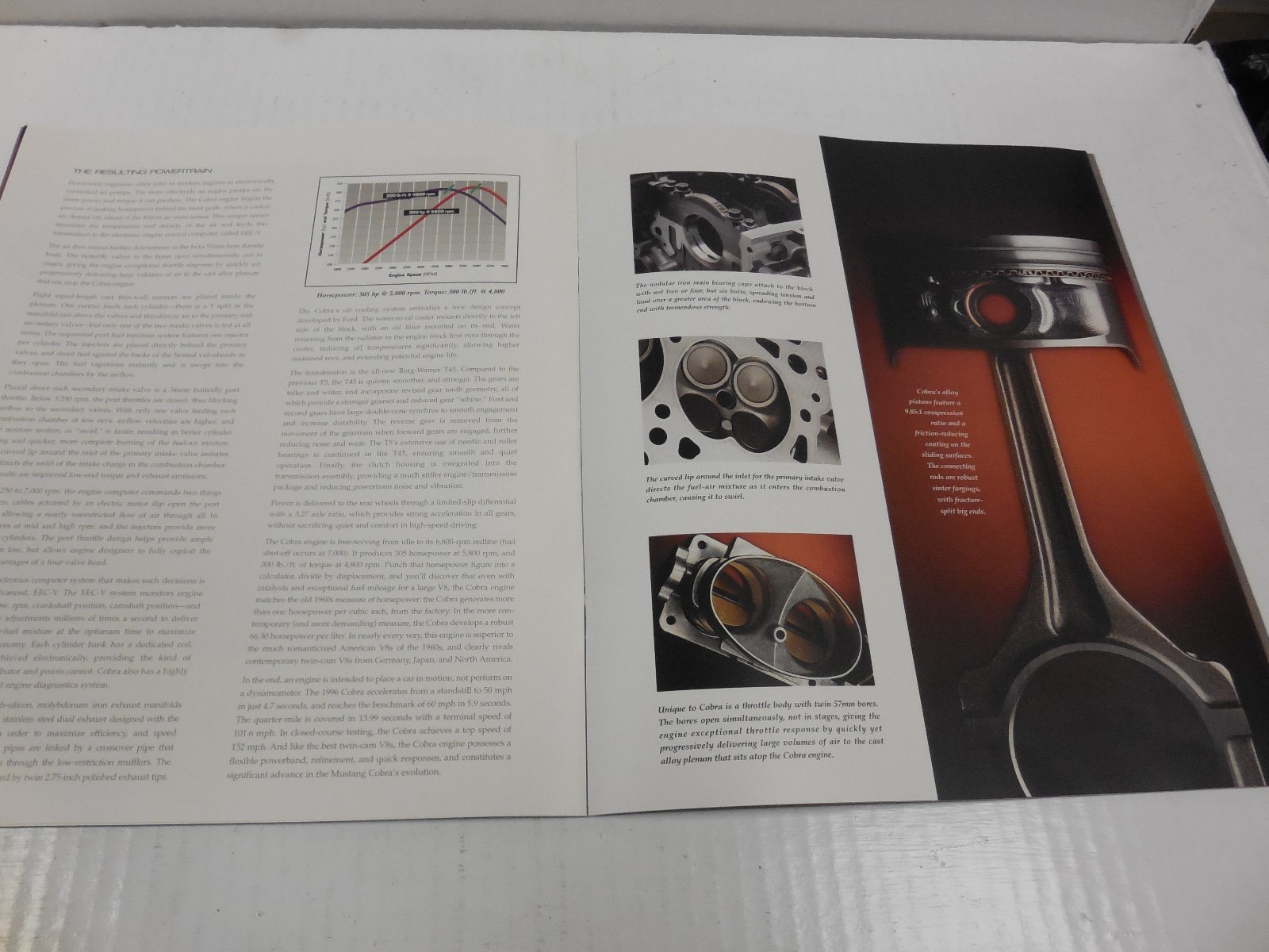 1996 Mustang Cobra SVT,Ford Dealership Showroom Catalog Sales Brochure