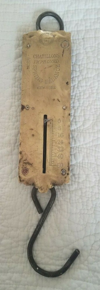 Antique Chatillons Scale 50lb. New york