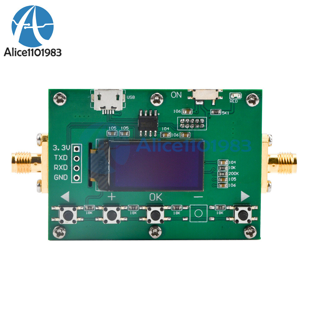 6Ghz RF Digital Attenuator 30DB Step 0.25DB OLED Pogrammable Attenuator Module