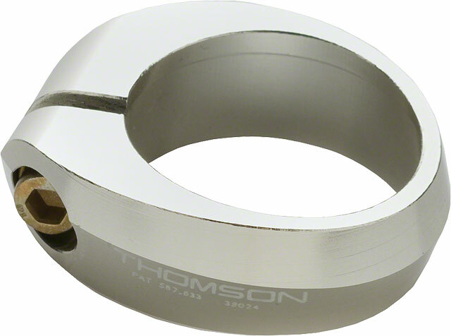 Thomson Seatpost Clamp: 31.8 Silver