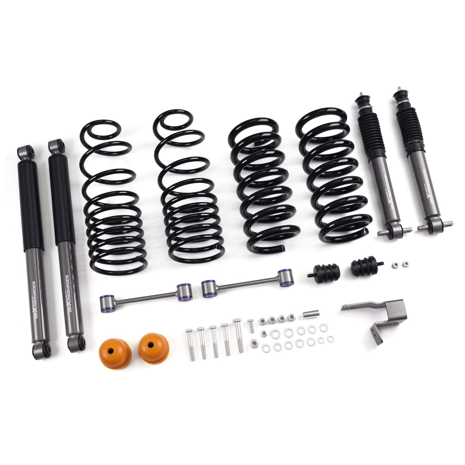 Lowering Springs Shocks Drop Kit 2"/4" for Ram 1500 2WD 2009-2024 Standard Cab