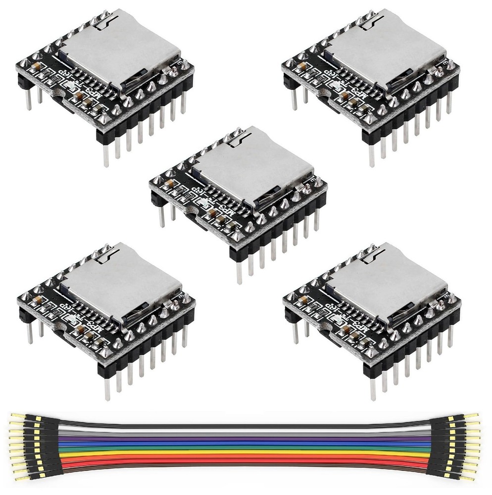 WWZMDiB 5 Pcs Mini MP3 Module Compatible with DFPlayer Code for Arduino Raspb...