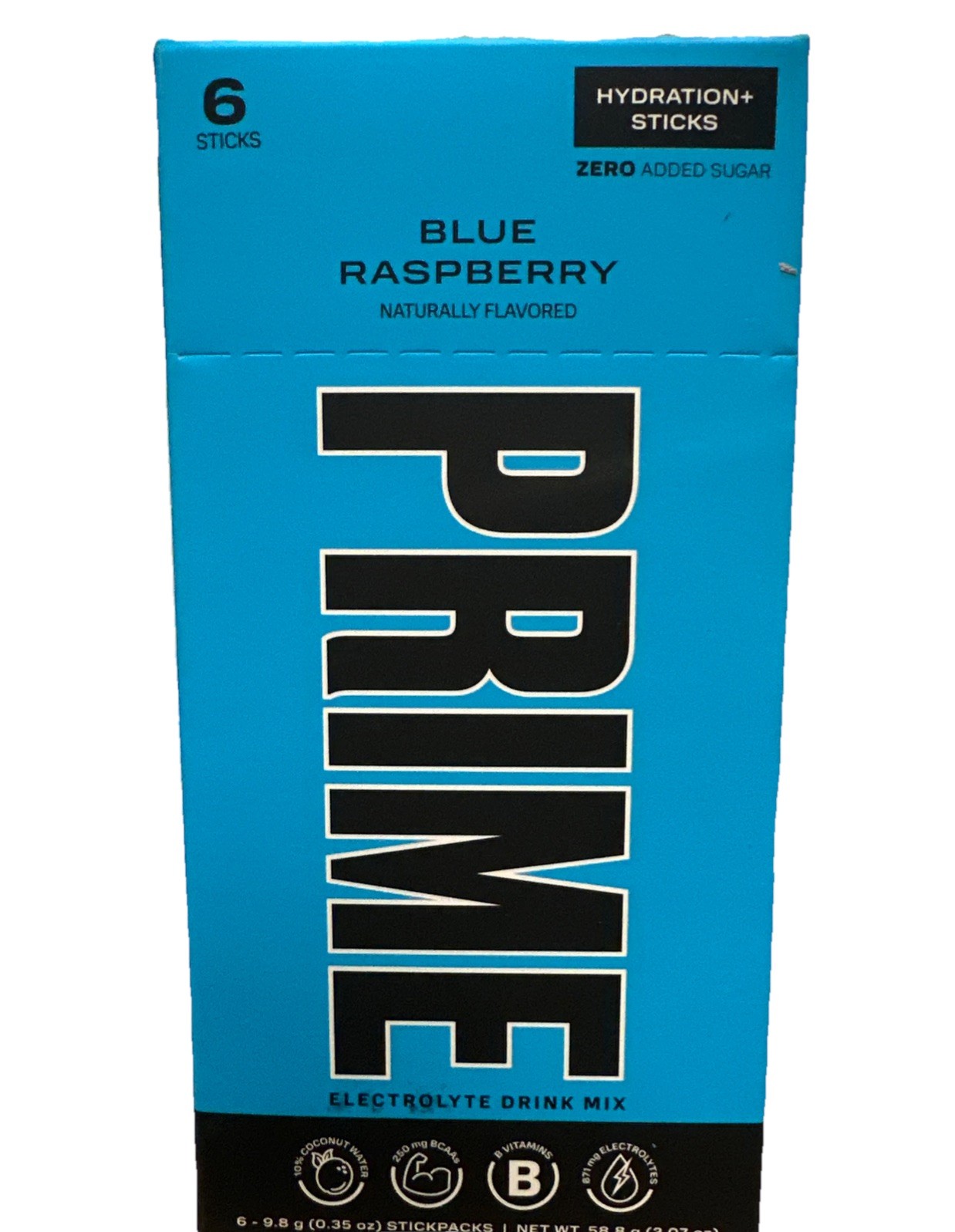 DEAL! Prime Hydration + Sticks Blue Raspberry 72 Sticks Total Lot of 12 check BB