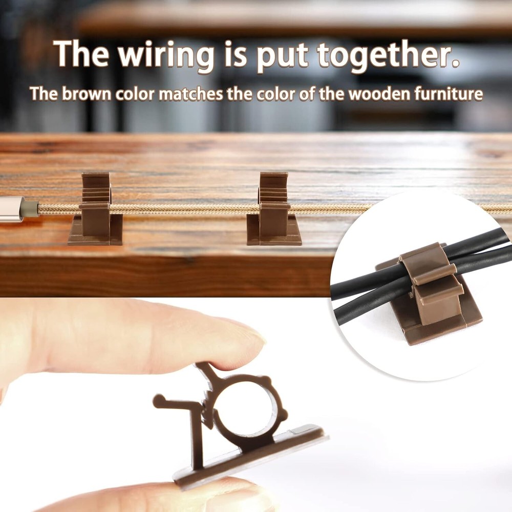 High-Quality Self-Adhesive Cable Clips - 30 Pcs for Efficient Wire Organization