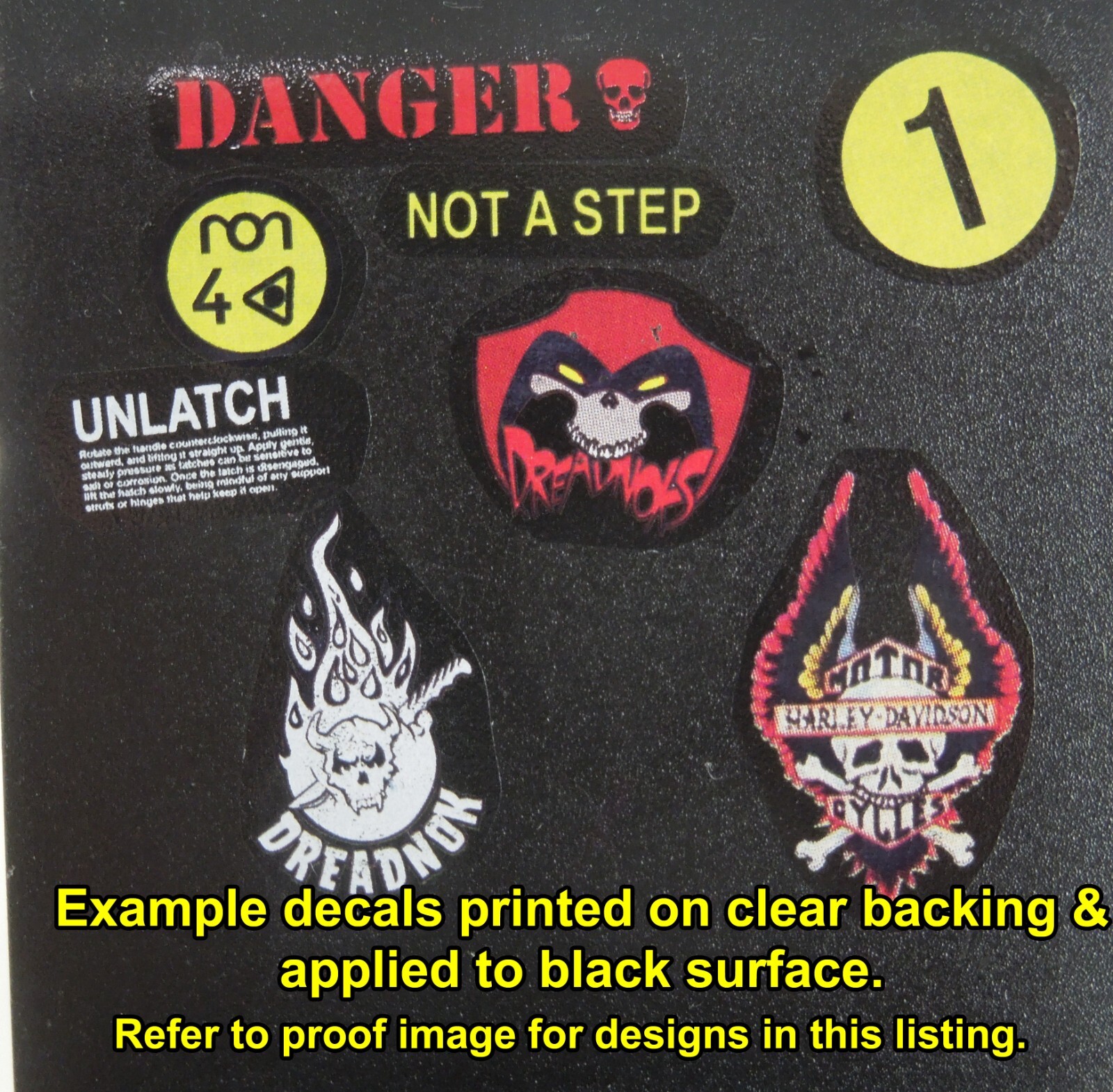 Daredevil Logos Waterslide Decals for action figures 6mm - 13mm Tall